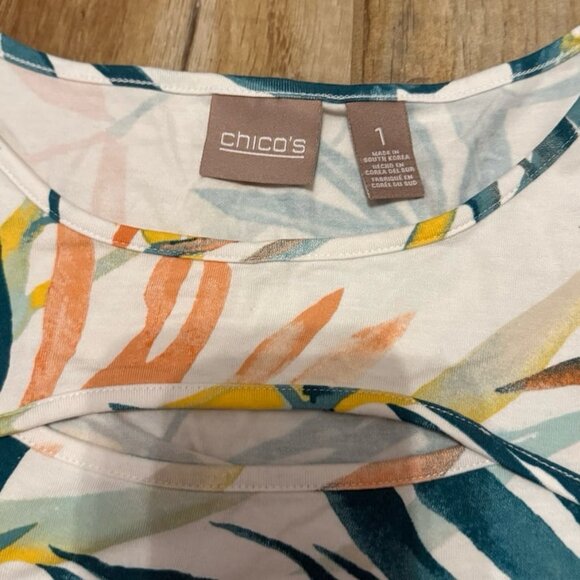 Chico’s Floral Print Blouse - Picture 2 of 3